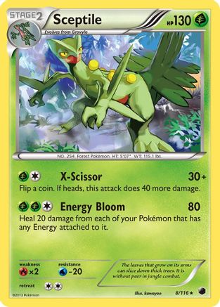 Sceptile  - Reverse Holofoil Plasma Freeze - Holo Rare Plasma Freeze Pokemon Single  Squirtle Squad Card Shop.