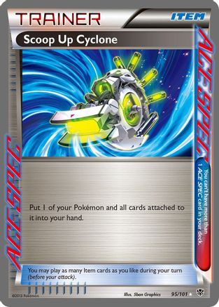Scoop Up Cyclone 095  - Holofoil Plasma Blast - Rare Ace Plasma Blast Pokemon Single  Squirtle Squad Card Shop.