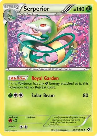 Serperior RC3  - Holofoil Legendary Treasures Radiant Collection - Uncommon Legendary Treasures: Radiant Collection Pokemon Single  Squirtle Squad Card Shop.