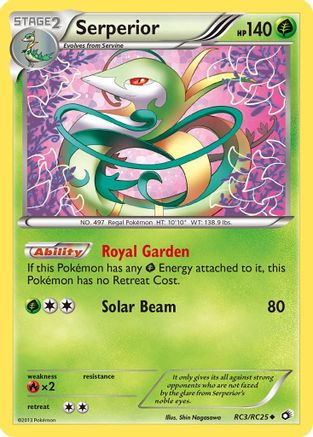 Serperior RC3  - Holofoil Legendary Treasures Radiant Collection - Uncommon Legendary Treasures: Radiant Collection Pokemon Single  Squirtle Squad Card Shop.