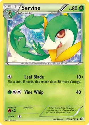 Servine RC2  - Holofoil Legendary Treasures Radiant Collection - Common Legendary Treasures: Radiant Collection Pokemon Single  Squirtle Squad Card Shop.