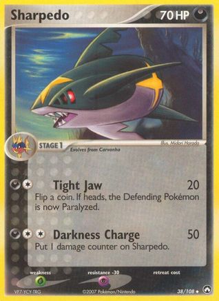 Sharpedo  Power Keepers - Uncommon Power Keepers Pokemon Single  Squirtle Squad Card Shop.