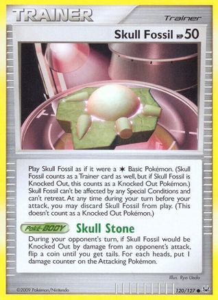 Skull Fossil  - Reverse Holofoil Platinum - Common Platinum Pokemon Single  Squirtle Squad Card Shop.