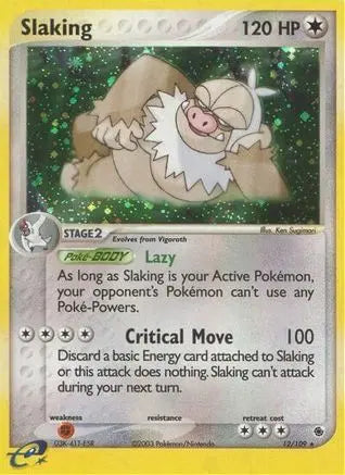 Slaking - Reverse Holofoil Ruby and Sapphire - Holo Rare