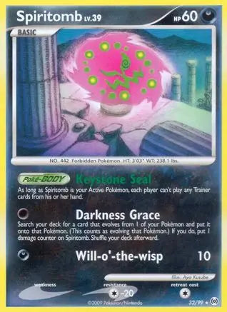 Spiritomb 032  - Reverse Holofoil Arceus - Rare Arceus Pokemon Single  Squirtle Squad Card Shop.