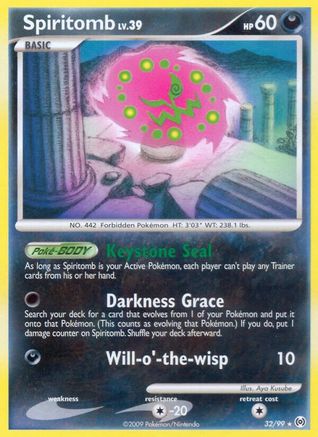 Spiritomb 032  - Reverse Holofoil Arceus - Rare Arceus Pokemon Single  Squirtle Squad Card Shop.
