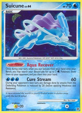 Suicune 19/132 Holo – Secret Wonders – English