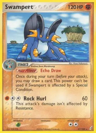 Swampert/100  Crystal Guardians - Rare