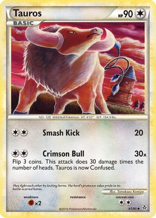 Tauros  Unleashed - Uncommon Unleashed Pokemon Single  Squirtle Squad Card Shop.