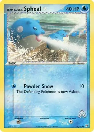 Team Aqua's Spheal 056/95  - Reverse Holofoil Team Magma vs Team Aqua - Common