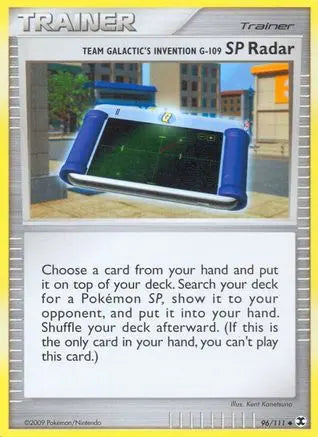 Team Galactic's Invention G-109 SP Radar 096/111  - Reverse Holofoil Rising Rivals - Uncommon Rising Rivals Pokemon Single  Squirtle Squad Card Shop.