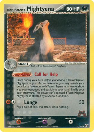 Team Magma's Mightyena - 37/95/95  Team Magma vs Team Aqua - Uncommon Team Magma vs Team Aqua Pokemon Single  Squirtle Squad Card Shop.