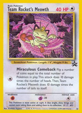 Team Rocket's Meowth 018  WoTC Promo - Promo WoTC Promo Pokemon Single  Squirtle Squad Card Shop.