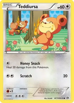 Teddiursa RC15  - Holofoil Legendary Treasures Radiant Collection - Common Legendary Treasures: Radiant Collection Pokemon Single  Squirtle Squad Card Shop.
