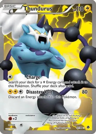 Thundurus (97 Full Art) (97 Full Art) 097  - Holofoil Emerging Powers - Ultra Rare Emerging Powers Pokemon Single  Squirtle Squad Card Shop.