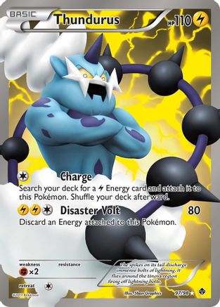 Thundurus (97 Full Art) (97 Full Art) 097  - Holofoil Emerging Powers - Ultra Rare Emerging Powers Pokemon Single  Squirtle Squad Card Shop.