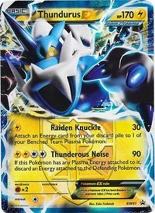 Thundurus EX (Team Plasma) (Team Plasma) - BW81 BW81  - Holofoil Black and White Promos - Promo Black and White Promos Pokemon Single  Squirtle Squad Card Shop.