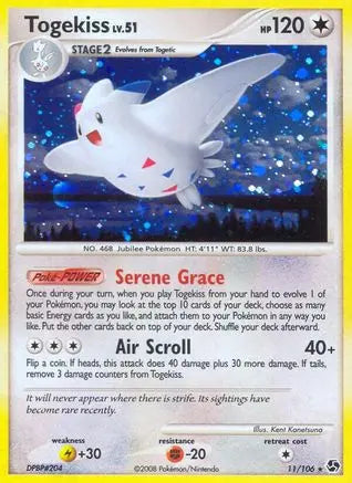 Togekiss  - Holofoil Great Encounters - Holo Rare Great Encounters Pokemon Single  Squirtle Squad Card Shop.