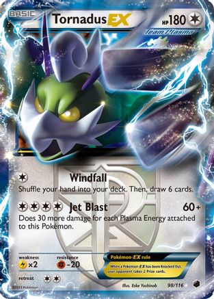 Tornadus EX (Team Plasma)  - Holofoil Plasma Freeze - Ultra Rare Plasma Freeze Pokemon Single  Squirtle Squad Card Shop.