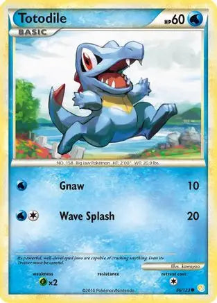 Totodile 086  HeartGold SoulSilver - Common HeartGold SoulSilver Pokemon Single  Squirtle Squad Card Shop.
