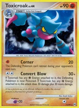 Toxicroak 011/99  - Reverse Holofoil Arceus - Holo Rare Arceus Pokemon Single  Squirtle Squad Card Shop.