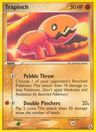 Trapinch 067  - Reverse Holofoil Legend Maker - Common