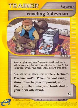 Traveling Salesman Aquapolis - Uncommon Aquapolis Pokemon Single  Squirtle Squad Card Shop.