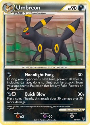 Umbreon 10/90 Holo – Undaunted – English