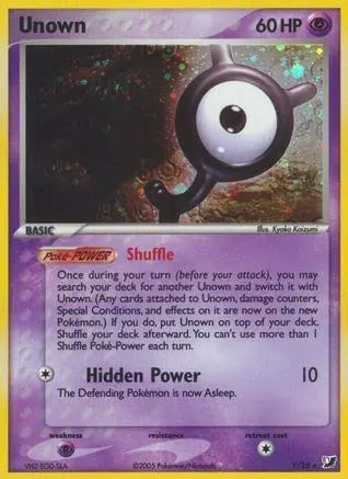 Unown (Y)  - Holofoil Unseen Forces - Holo Rare