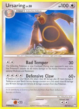 Ursaring  - Reverse Holofoil Mysterious Treasures - Rare Mysterious Treasures Pokemon Single  Squirtle Squad Card Shop.