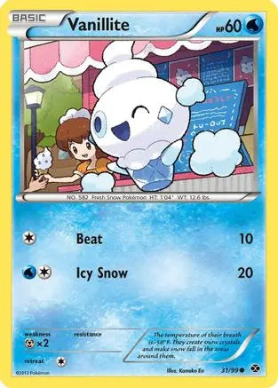 Vanillite  - Reverse Holofoil Next Destinies - Common
