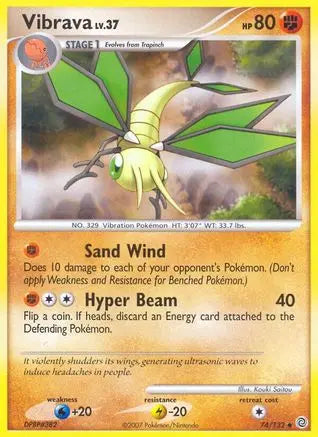 Vibrava  - Reverse Holofoil Secret Wonders - Uncommon Secret Wonders Pokemon Single  Squirtle Squad Card Shop.