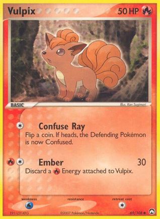 Vulpix 069  Power Keepers - Common Power Keepers Pokemon Single  Squirtle Squad Card Shop.