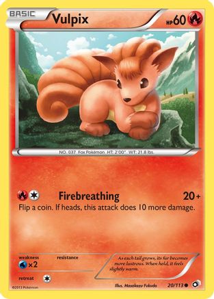 Vulpix 020  Legendary Treasures - Common Legendary Treasures Pokemon Single  Squirtle Squad Card Shop.