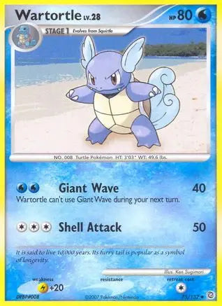 Wartortle  - Reverse Holofoil Secret Wonders - Uncommon Secret Wonders Pokemon Single  Squirtle Squad Card Shop.