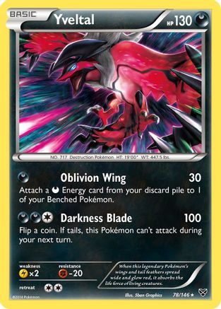 Yveltal 078 - XY Base Set - R