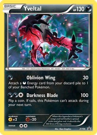 Yveltal - XY06  - Holofoil XY Promos - Promo XY Promos Pokemon Single  Squirtle Squad Card Shop.