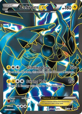 Zekrom EX (97 Full Art)  - Holofoil Next Destinies - Ultra Rare Next Destinies Pokemon Single  Squirtle Squad Card Shop.