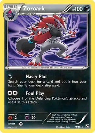 Zoroark 071  - Reverse Holofoil Black and White - Holo Rare Black and White Pokemon Single  Squirtle Squad Card Shop.