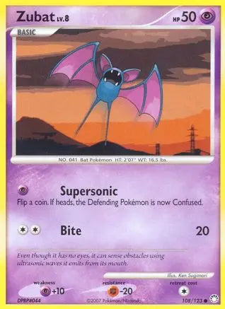 Zubat  - Reverse Holofoil Mysterious Treasures - Common Mysterious Treasures Pokemon Single  Squirtle Squad Card Shop.
