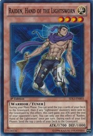 Raiden, Hand of the Lightsworn (SDLI-EN003) - Structure Deck: Realm of Light 1st Edition Structure Deck: Realm of Light Yugioh Single  Squirtle Squad Card Shop.