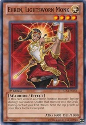Ehren, Lightsworn Monk (SDLI-EN011) - Structure Deck: Realm of Light 1st Edition Structure Deck: Realm of Light Yugioh Single  Squirtle Squad Card Shop.