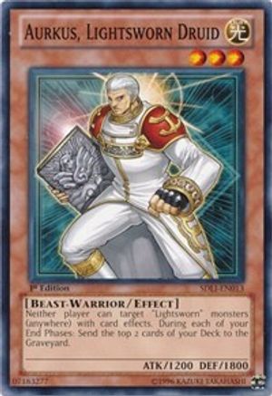 Aurkus, Lightsworn Druid (SDLI-EN013) - Structure Deck: Realm of Light 1st Edition Structure Deck: Realm of Light Yugioh Single  Squirtle Squad Card Shop.