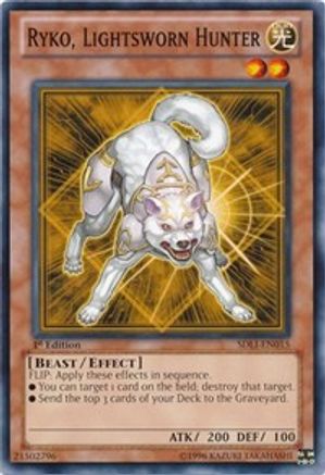 Ryko, Lightsworn Hunter (SDLI-EN015) - Structure Deck: Realm of Light 1st Edition Structure Deck: Realm of Light Yugioh Single  Squirtle Squad Card Shop.