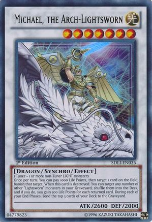 Michael, the Arch-Lightsworn (SDLI-EN036) - Structure Deck: Realm of Light 1st Edition Structure Deck: Realm of Light Yugioh Single  Squirtle Squad Card Shop.