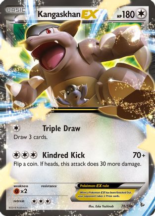Kangaskhan EX 078  - Holofoil XY  Flashfire - Ultra Rare XY - Flashfire Pokemon Single  Squirtle Squad Card Shop.
