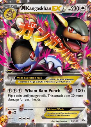 M Kangaskhan EX 079  - Holofoil XY  Flashfire - Ultra Rare XY - Flashfire Pokemon Single  Squirtle Squad Card Shop.