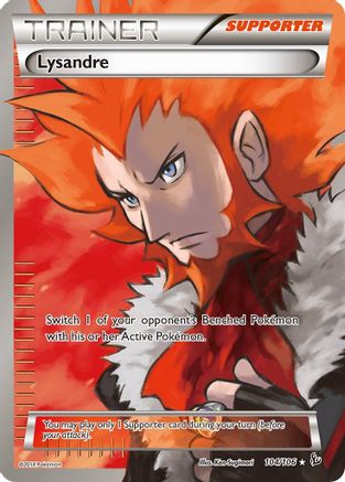 Lysandre (104 Full Art) (104 Full Art) 104  - Holofoil XY  Flashfire - Ultra Rare XY - Flashfire Pokemon Single  Squirtle Squad Card Shop.