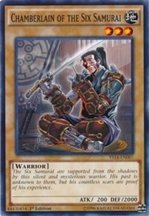 Chamberlain of the Six Samurai (YS14-EN007) - Super Starter: Space-Time Showdown 1st Edition Super Starter: Space-Time Showdown Yugioh Single  Squirtle Squad Card Shop.