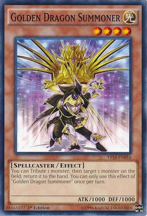 Golden Dragon Summoner (YS14-EN016) - Super Starter: Space-Time Showdown 1st Edition Super Starter: Space-Time Showdown Yugioh Single  Squirtle Squad Card Shop.